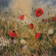 Blumenwiese 35x48 Aquarell