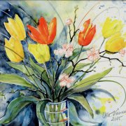 Tulpen Aquarell 46x34