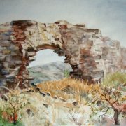 Das Tor zur Anderwelt  Aquarell 34x48