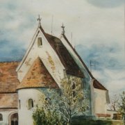 Goettweig alte Kapelle 27x34 Aquarell