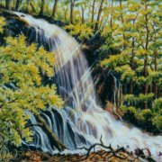 Wasserfall 58x79 Acryl