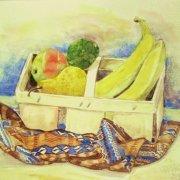 Obstkorb  Aquarell  34x48